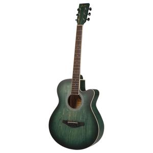 Fazley W55-COL-G ColourTune western gitaar groen