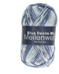 Lana Grossa Meilenweit 100 Denim Mix Blue