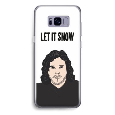 Let It Snow: Samsung Galaxy S8 Transparant Hoesje