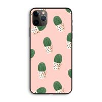 Cactusprint roze: iPhone 11 Pro Max Biologisch afbreekbaar hoesje