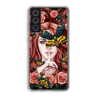 Lady Moth: Samsung Galaxy S21 FE Transparant Hoesje Lady Moth: Samsung Galaxy S21 FE Transparant Hoesje