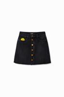 Minirok met knopen en Smiley® - BLACK - XS