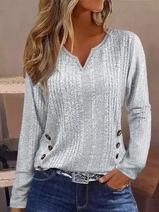 Buckle Plain Casual T-Shirt