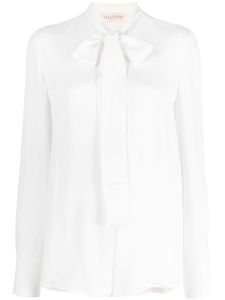 Valentino Garavani blouse en soie Georgette - Blanc