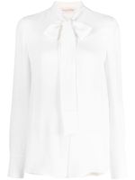 Valentino Garavani blouse en soie Georgette - Blanc