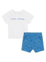 Marc Jacobs Kids ensemble haut-short en coton mélangé à logo imprimé - Bleu - thumbnail