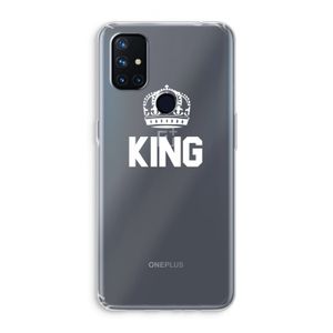 King zwart: OnePlus Nord N10 5G Transparant Hoesje