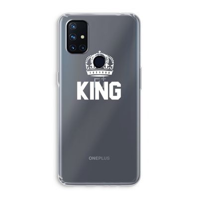 King zwart: OnePlus Nord N10 5G Transparant Hoesje