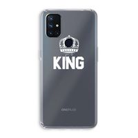 King zwart: OnePlus Nord N10 5G Transparant Hoesje King zwart: OnePlus Nord N10 5G Transparant Hoesje