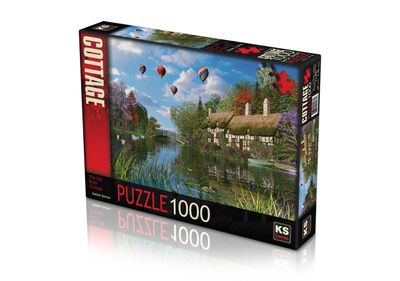 Legpuzzel Old river Cottage 1000 stukjes