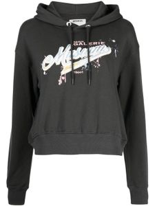 Musium Div. hoodie en coton à imprimé graphique - Gris