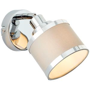 Brilliant Chroom met grijs wandlampjeAlexia design - 99303/22