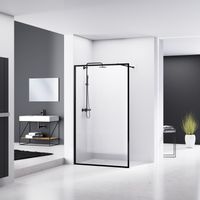 Inloopdouche Van Rijn ST04 Met Stabilisatiestang 120x200 cm 8 mm Helder Glas Zwart Inloopdouche Van Rijn ST04 Met Stabilisatiestang 120x200 cm 8 mm Helder Glas Zwart