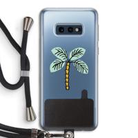 Palmboom: Samsung Galaxy S10e Transparant Hoesje met koord