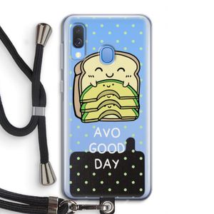 Avo Good Day: Samsung Galaxy A40 Transparant Hoesje met koord