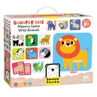 Banana Panda - grote memory spel wilde dieren - 24st.