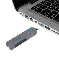 LogiLink USB PORT LOCK, 1 KEY + 4 LOCKS USB-poortslot Set van 4 stuks Zilver, Blauw Incl. 1 sleutel - thumbnail