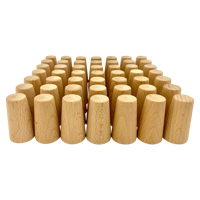 Papoose Toys Papoose Toys Mini Natural Cones/49pc
