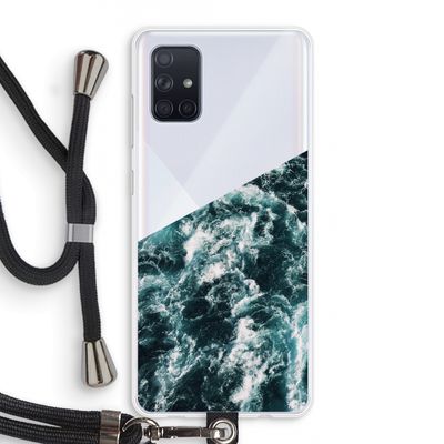 Zee golf: Samsung Galaxy A71 Transparant Hoesje met koord