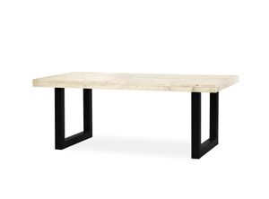 Tuintafel UNA steigerhout U-poot | 220cm x 80cm | Transparante Lak