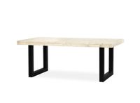 Tuintafel UNA steigerhout U-poot | 220cm x 80cm | Transparante Lak - thumbnail