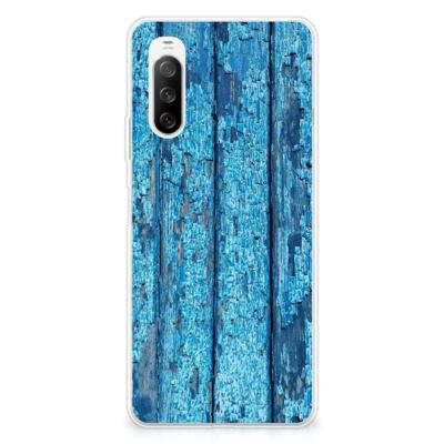 Sony Xperia 10 III | Bumper Hoesje | Wood Blue