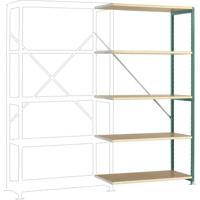 Manuflex RP1106.0001 Magazijnstelling uitbreidingsmodule (b x h x d) 1000 x 2000 x 400 mm Hout