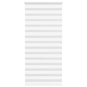 VidaXL Zebra rolgordijn 115x200 cm stofbreedte 110,9cm polyester wit