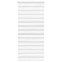 VidaXL Zebra rolgordijn 115x200 cm stofbreedte 110,9cm polyester wit
