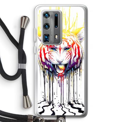 Fading: Huawei P40 Pro Plus Transparant Hoesje met koord