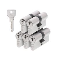 AXA AXA Security SKG** dubbele veiligheidscilinder gelijksluitend (5x) 30-30 mm - vernikkeld