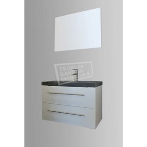 Sanilux Badmeubel Zweden White & Stone 80cm