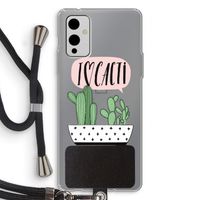 I love cacti: OnePlus 9 Transparant Hoesje met koord