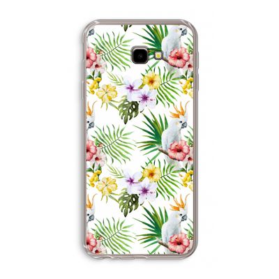 Gele kuif: Samsung Galaxy J4 Plus Transparant Hoesje