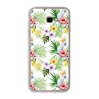 Gele kuif: Samsung Galaxy J4 Plus Transparant Hoesje