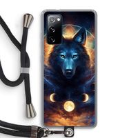 Wolf Dreamcatcher: Samsung Galaxy S20 FE / S20 FE 5G Transparant Hoesje met koord