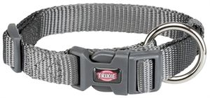 TRIXIE HALSBAND HOND PREMIUM GRAFIET GRIJS 30-45X1,5 CM