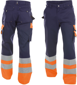 dassy broek omaha pesco64 marine/oranje 52