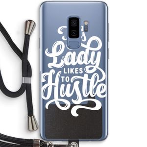 Hustle Lady: Samsung Galaxy S9 Plus Transparant Hoesje met koord