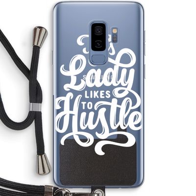 Hustle Lady: Samsung Galaxy S9 Plus Transparant Hoesje met koord