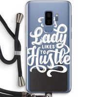 Hustle Lady: Samsung Galaxy S9 Plus Transparant Hoesje met koord