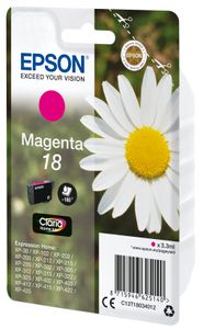 Epson Inktcartridge T1803, 18 Origineel Magenta C13T18034012