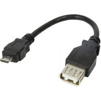 LogiLink AU0030 kabeladapter/verloopstukje USB A (f) naar micro USB (m) - thumbnail