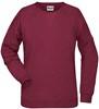 James & Nicholson JN8021 Ladies´ Sweat - /Burgundy-Melange - XS