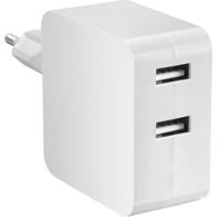 VOLTCRAFT SPS-2400/2+WH-N USB-oplader 24 W Thuis Uitgangsstroom (max.) 4800 mA Aantal uitgangen: 2 x USB