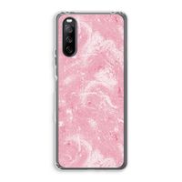 Abstract Painting Pink: Sony Xperia 10 III Transparant Hoesje