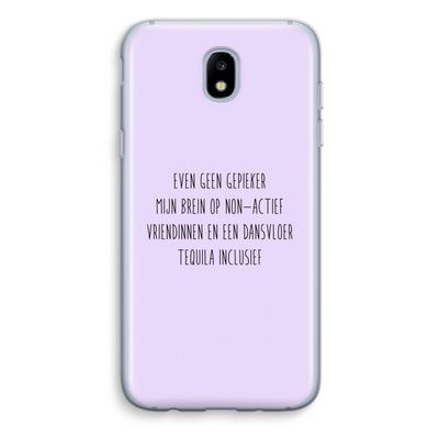 Tequila: Samsung Galaxy J5 (2017) Transparant Hoesje