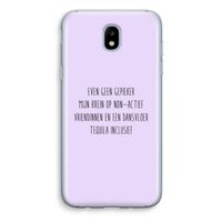 Tequila: Samsung Galaxy J5 (2017) Transparant Hoesje