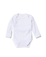 HEMA Romper organic katoen stretch - 2 stuks wit (wit)