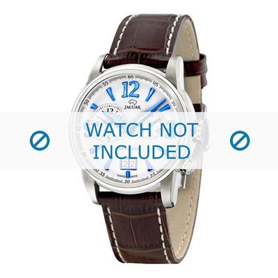Jaguar horlogeband J619/1 Leder Bruin 22mm